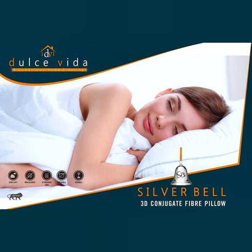 Silver Bell Pillow (White)